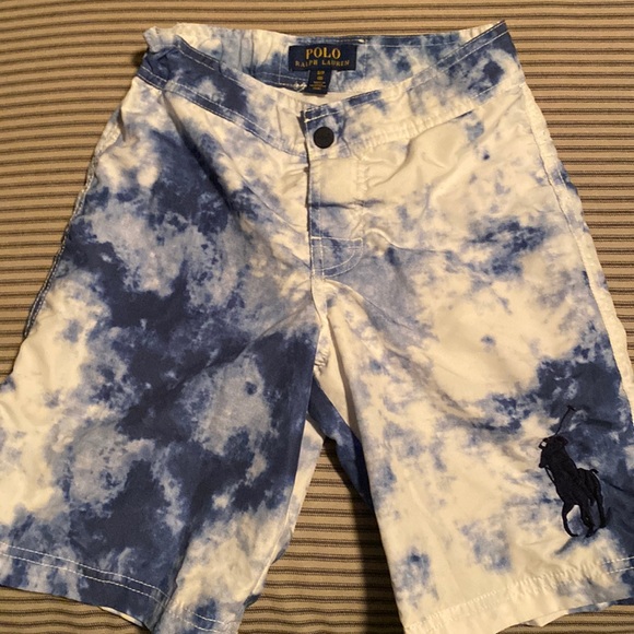 Polo Boys Tie Die Swim Trunks - Size 8 - Picture 1 of 4